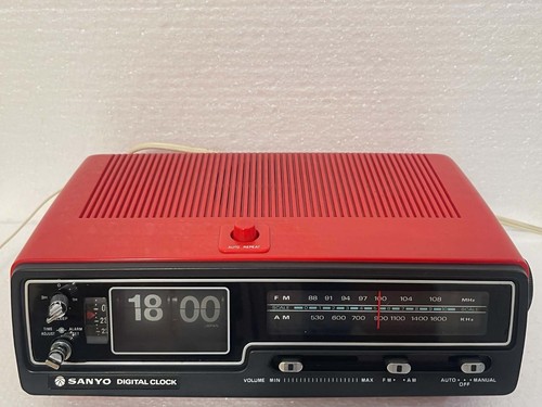 Sanyo klappzahlenwecker rot - sanyo,
